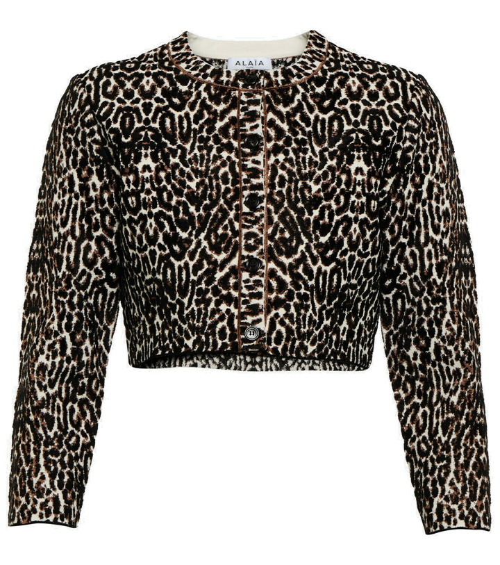 Photo: Alaïa Leopard-print jacquard cardigan