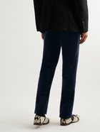 Ralph Lauren Purple label - Gregory Straight-Leg Cotton-Velvet Suit Trousers - Blue