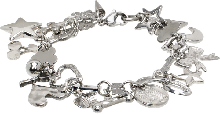 Photo: Marland Backus Silver Chrome Charm Bracelet
