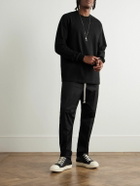Rick Owens - Tapered Cotton-Blend Poplin Trousers - Black
