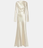 Danielle Frankel Bridal Simone wool and silk satin gown