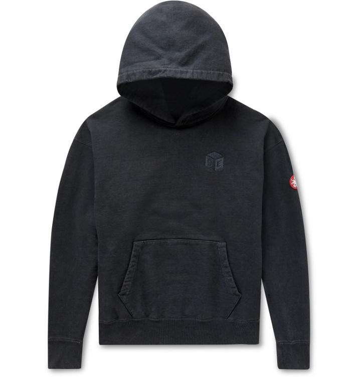 Photo: Cav Empt - Logo-Embroidered Loopback Cotton-Jersey Hoodie - Black