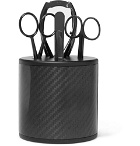 Bamford Watch Department - Stainless Steel and Carbon Fibre Manicure Set - Black