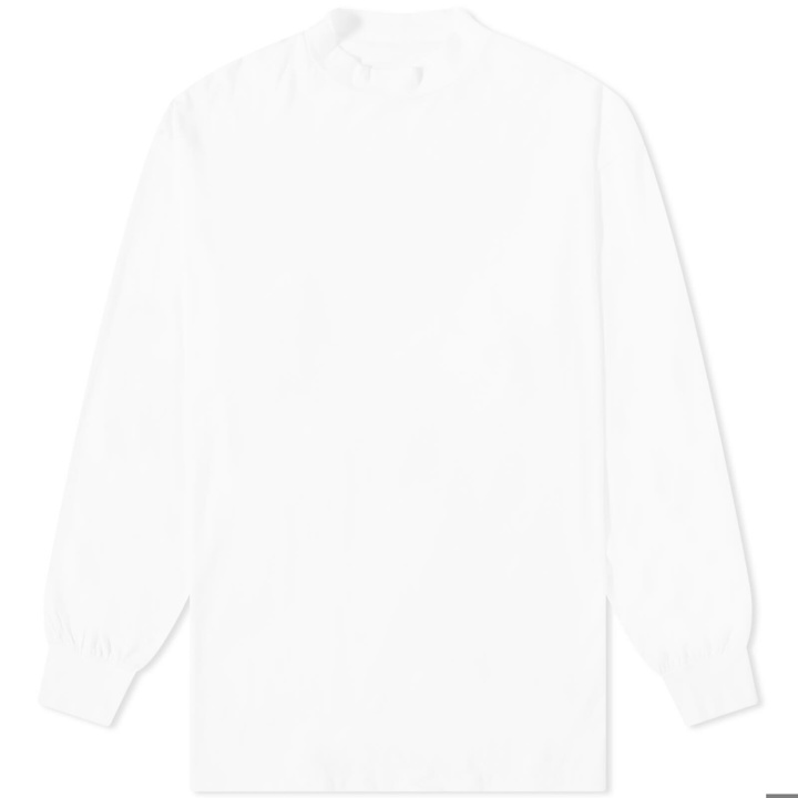 Photo: Y-3 Core Logo Mock Neck T-Shirt in Core White