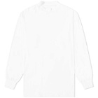 Y-3 Core Logo Mock Neck T-Shirt in Core White