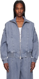 REMAIN Birger Christensen Blue Bat Sleeve Denim Jacket