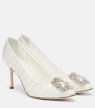 Manolo Blahnik Hangisi embellished organza pumps