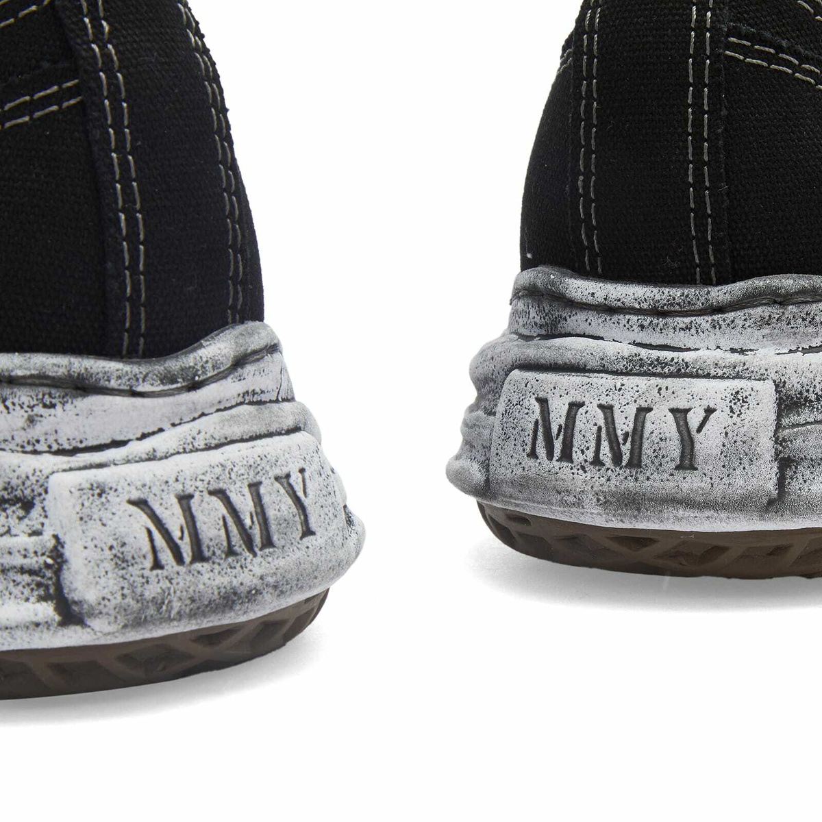 Maison MIHARA YASUHIRO Hank Original Sole Canvas Sneaker in Black