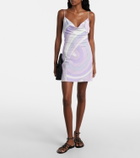 Pucci Iride satin jersey minidress