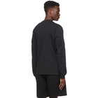 Stussy Black Stock Logo Long Sleeve T-Shirt