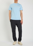 Moncler Logo-print Cotton T-shirt Light Blue