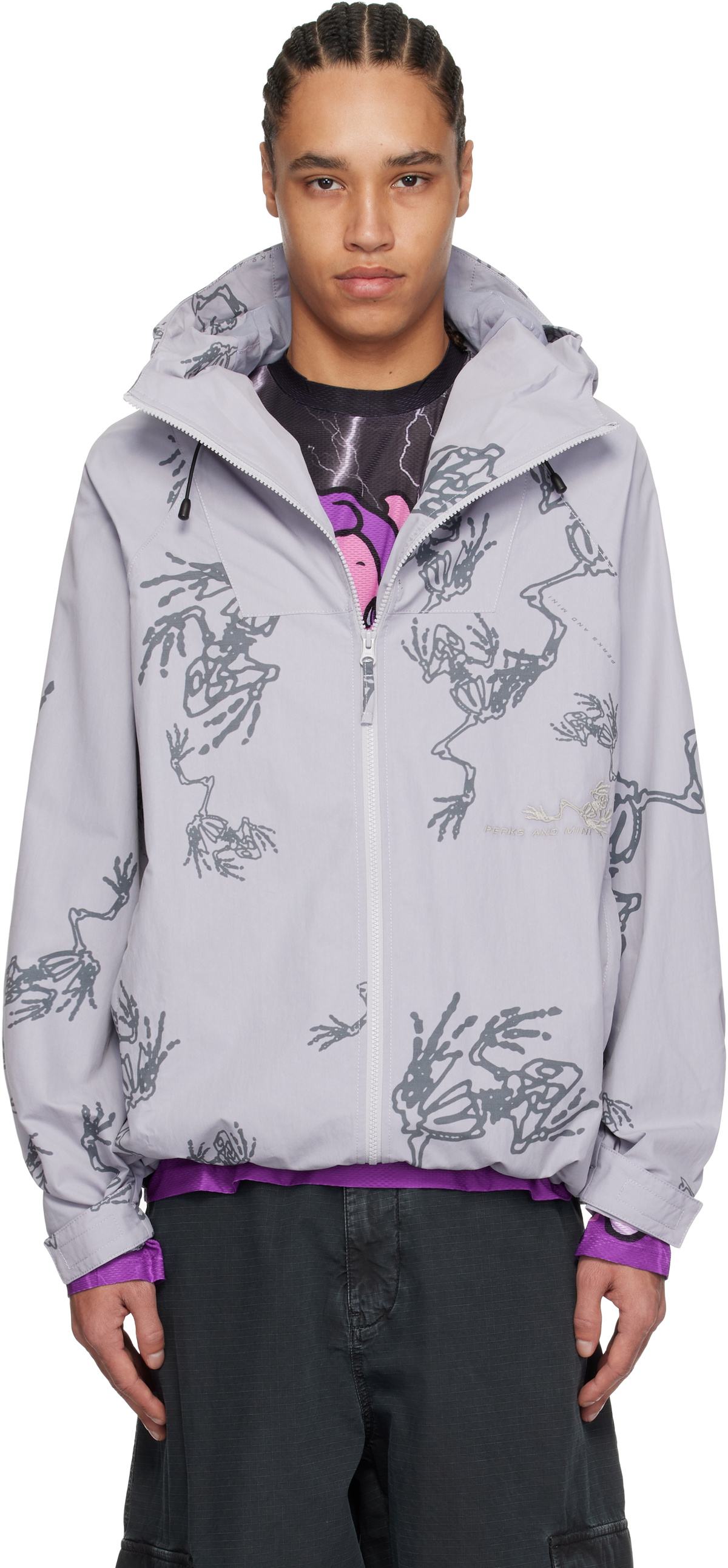 ジャケット・アウター perks and mini bomber jacket Perks and Mini Black Engulfed Reversible Bomber Jacket Perks