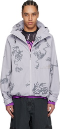 Perks and Mini Gray Dem Bones Light Weight Jacket