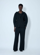 Homme Plissé Issey Miyake Pinstripe Hooded Jacket