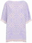 ZIMMERMANN Halliday Linen Printed Mini Dress