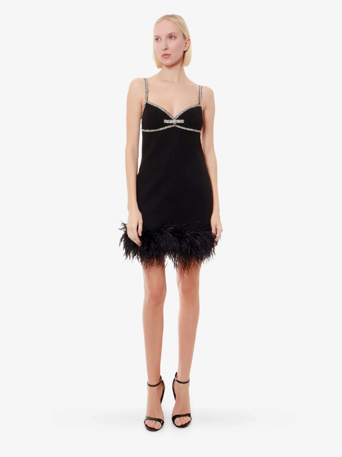 ワンピース SELF-PORTRAIT Woman Dress Black RS24146SB BLACK Self Portrait Dress Black Womens Self-Portrait