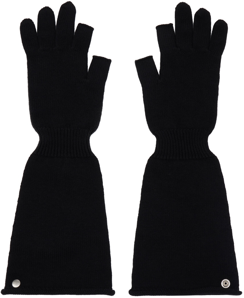 Rick Owens Black Porterville Sphinx Gloves