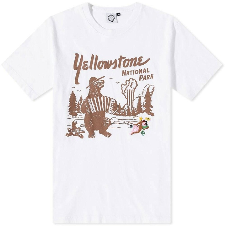 Photo: Carne Bollente Yellowstone Bone T-Shirt in White