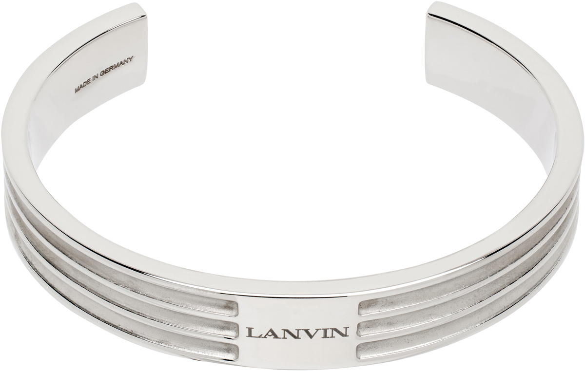 Lanvin Silver Gordon Rigid Bracelet