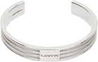Lanvin Silver Gordon Rigid Bracelet