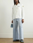 READYMADE - Flared Patchwork Jeans - Blue