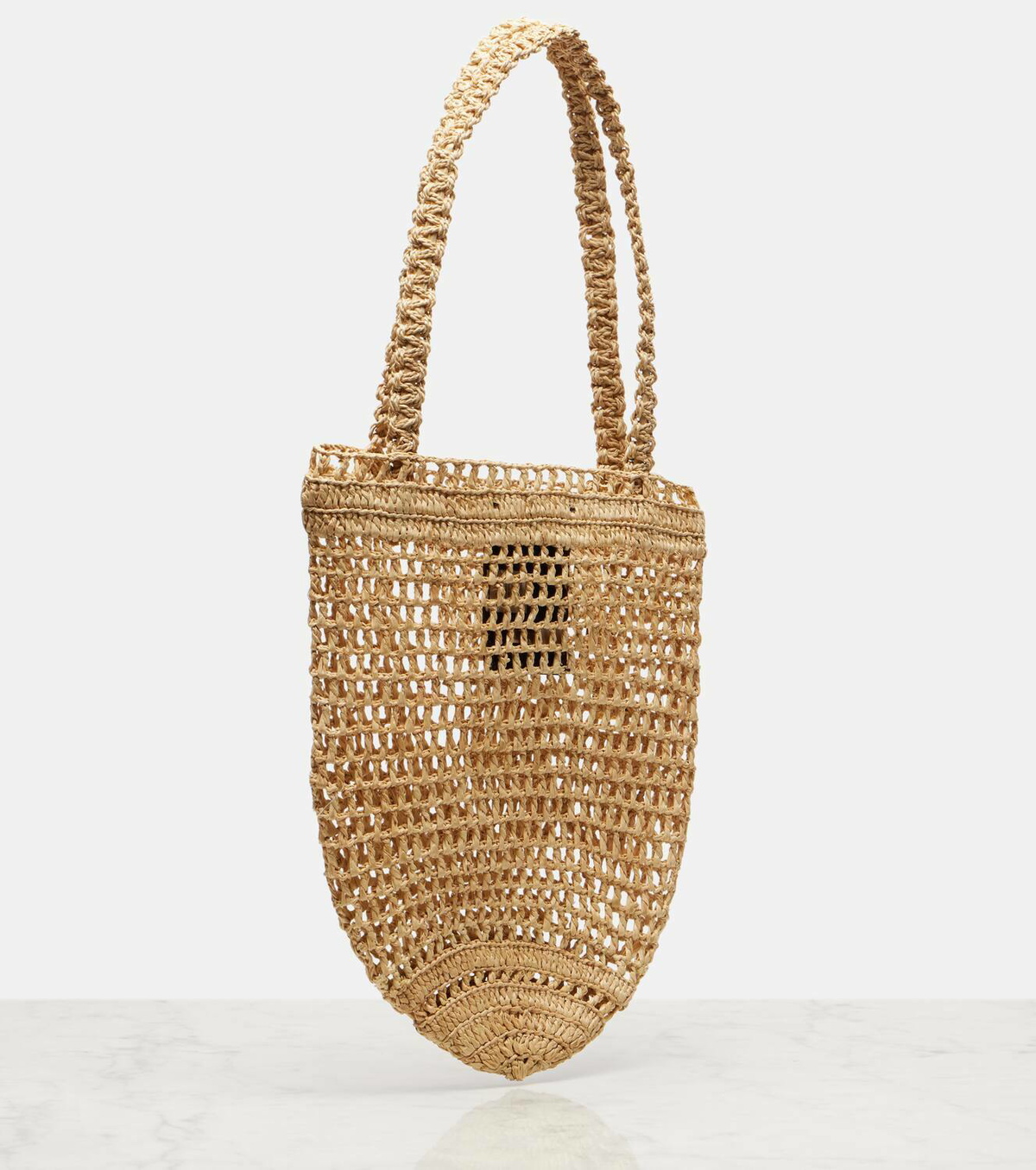 Chloé Summer Banana Small raffia tote bag