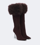 Paris Texas Lidia suede knee-high boots