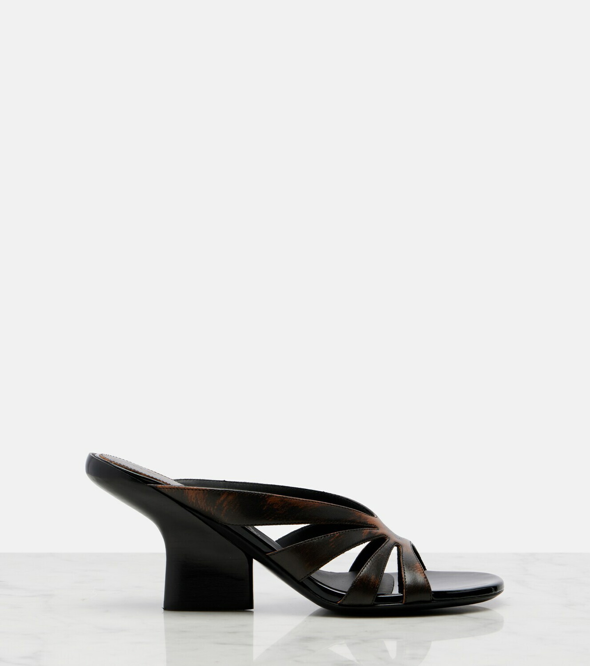 Dries Van Noten Distressed leather mules