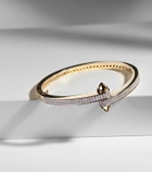 Rainbow K Storm 14kt gold bangle with diamonds