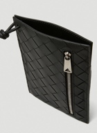 Intreccio Lanyard Wallet in Black