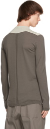 Rick Owens Grey Wool Round Neck Sweater
