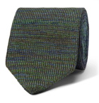 Missoni - Space-Dyed Cotton and Silk-Blend Tie - Green