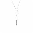 Kinraden Women's The Breath Pendant Necklace in Recycled Silver