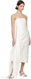 SUPER YAYA SSENSE Exclusive Bridal Capsule Ribbon Midi Dress