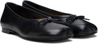 Sandy Liang Black Paw Ballerina Flats