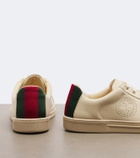 Gucci Ace Web Stripe leather sneakers