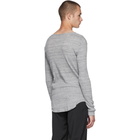 Balmain Grey V-Neck T-Shirt