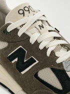New Balance - Teddy Santis M990v2 Mesh and Suede Sneakers - Brown