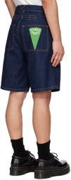 Kenzo Blue Kenzo Paris Sailor Denim Shorts