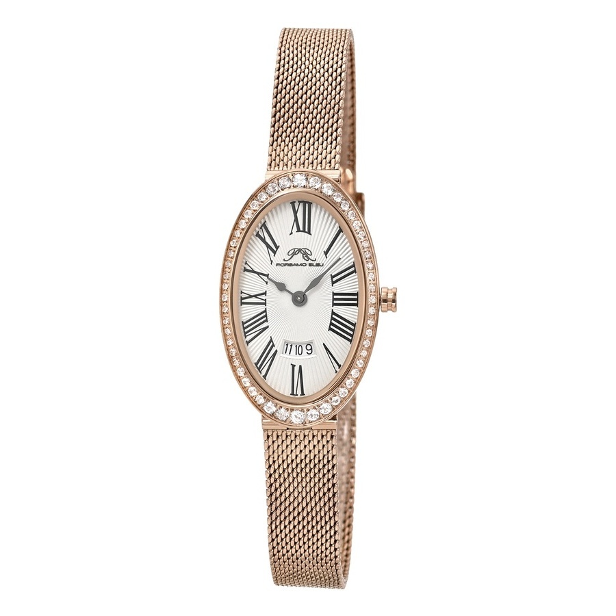 Porsamo Bleu Eloise Quartz White Dial Topaz Ladies Watch 1352CELS