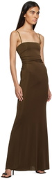 Reformation Brown Larenta Maxi Dress