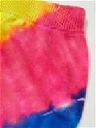 The Elder Statesman - Rainbow Void Tie-Dyed Cashmere Sweatpants - Multi