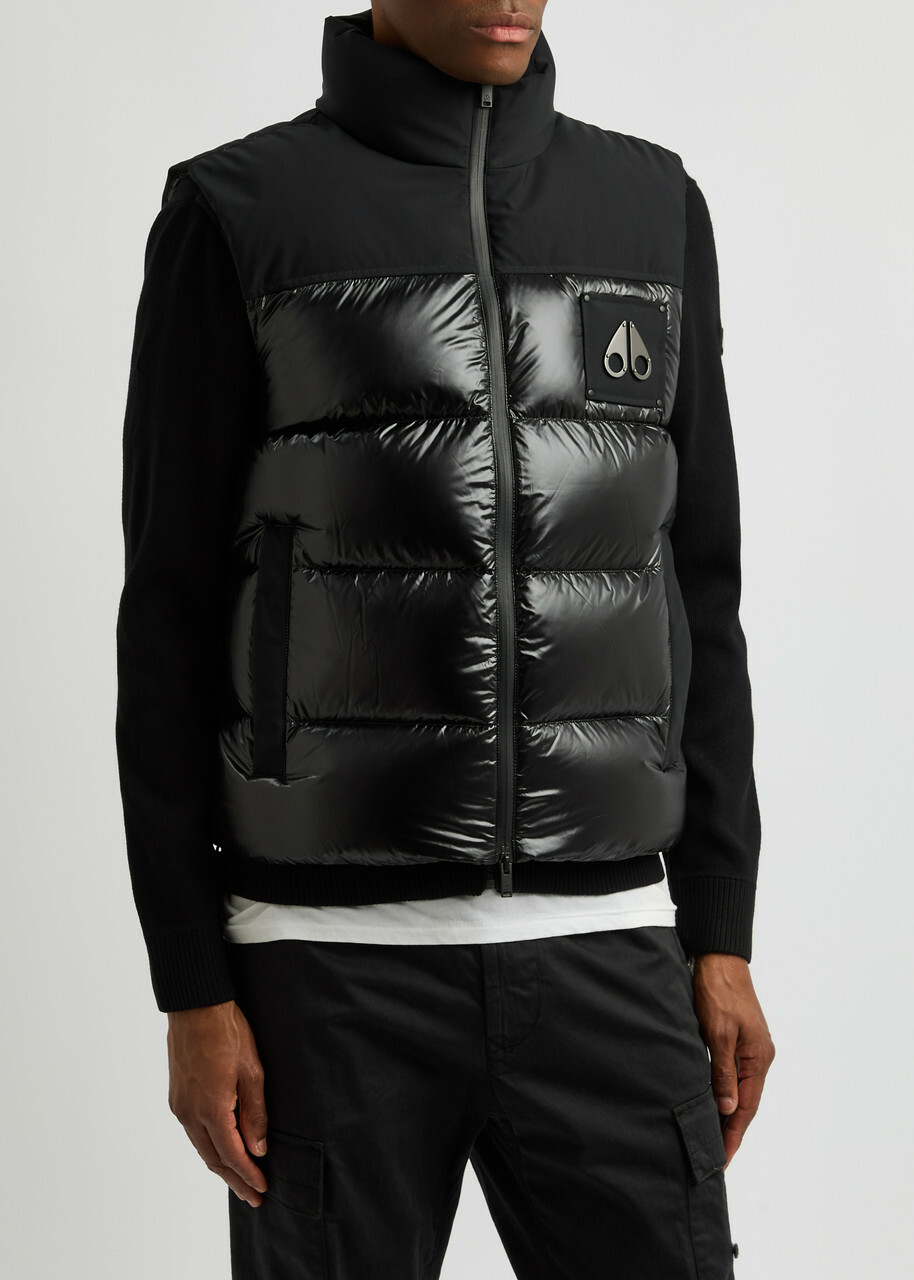 Moose Knuckles Victory Peak Quilted Shell Gilet Black