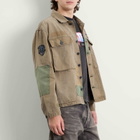 Mastercraft Union Men's Shuri Herringbone Overshirt in Green
