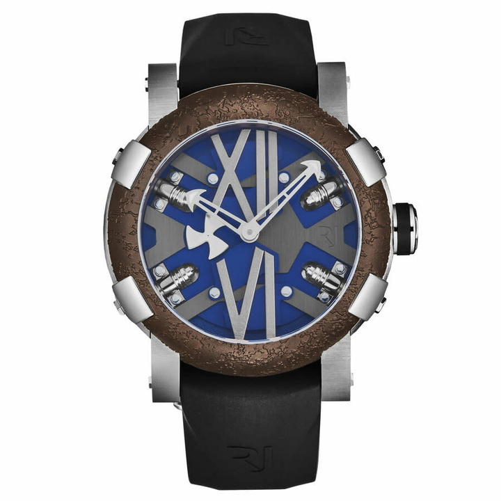 Photo: Romain Jerome Steampunk Automatic Blue Dial Mens Watch RJ.ST.AU.501.10