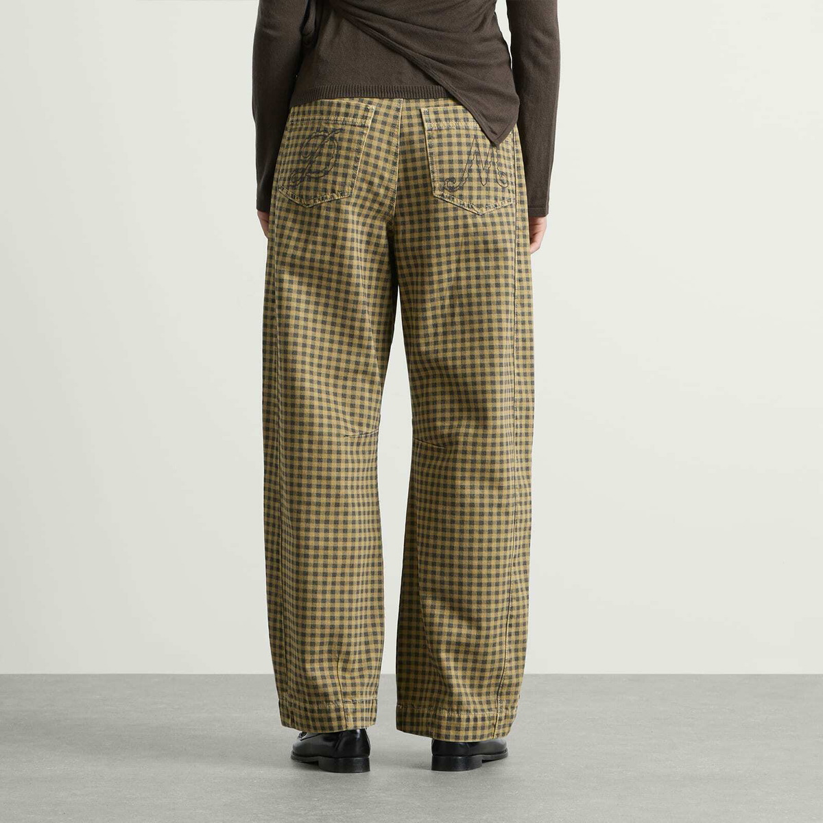 Damson Madder Women's Felix Jeans in Quince Gingham