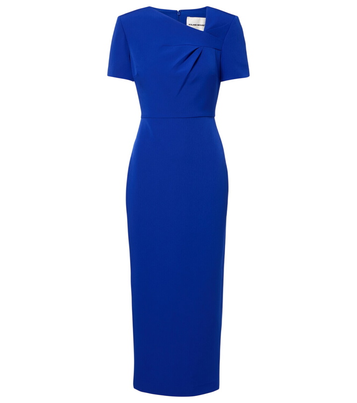 Photo: Roland Mouret Draped crêpe midi dress