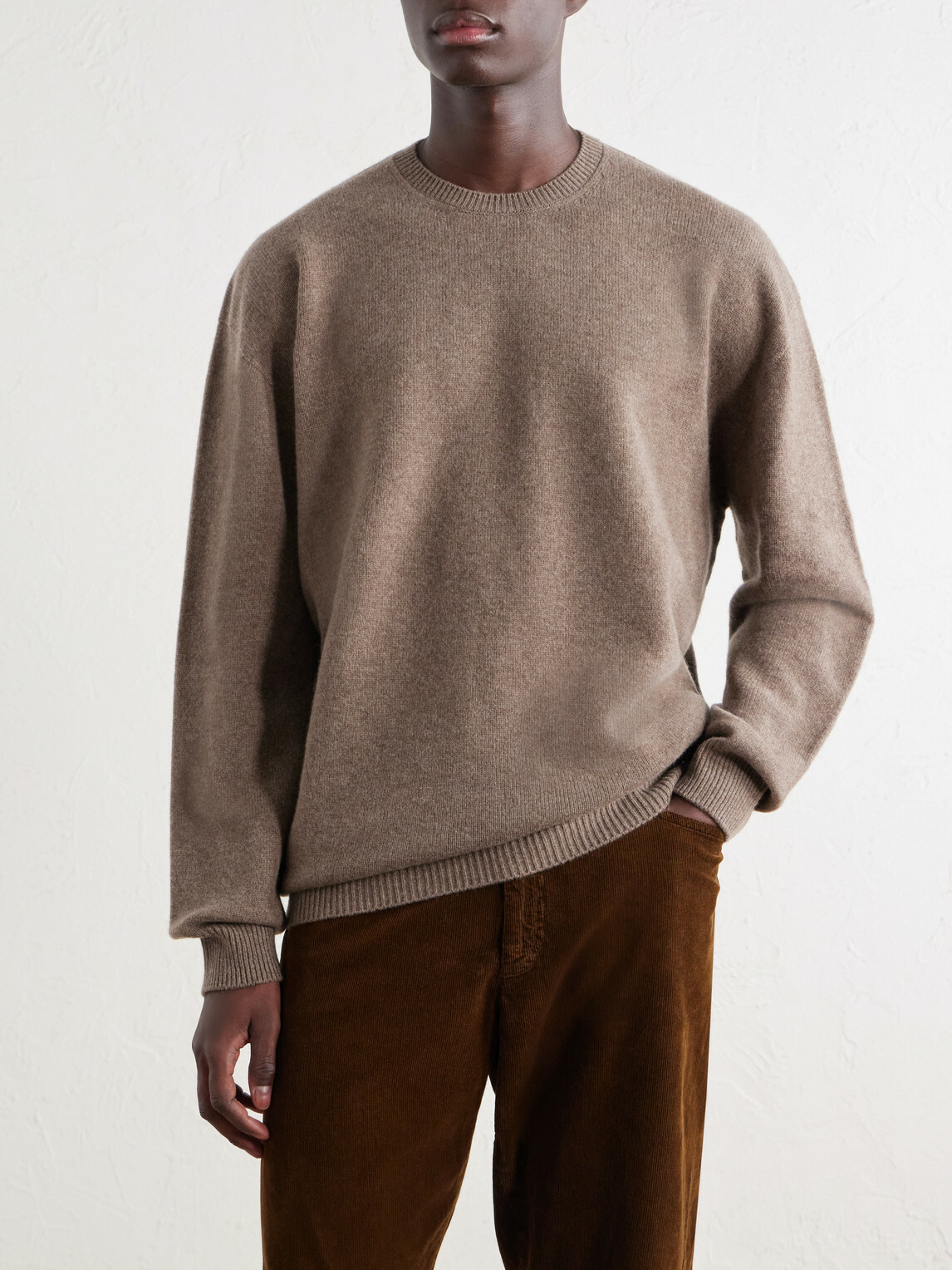 Jil Sander - Cashmere and Wool-Blend Sweater - Brown