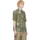 Fendi Green Kaleidoscope Floral Shirt