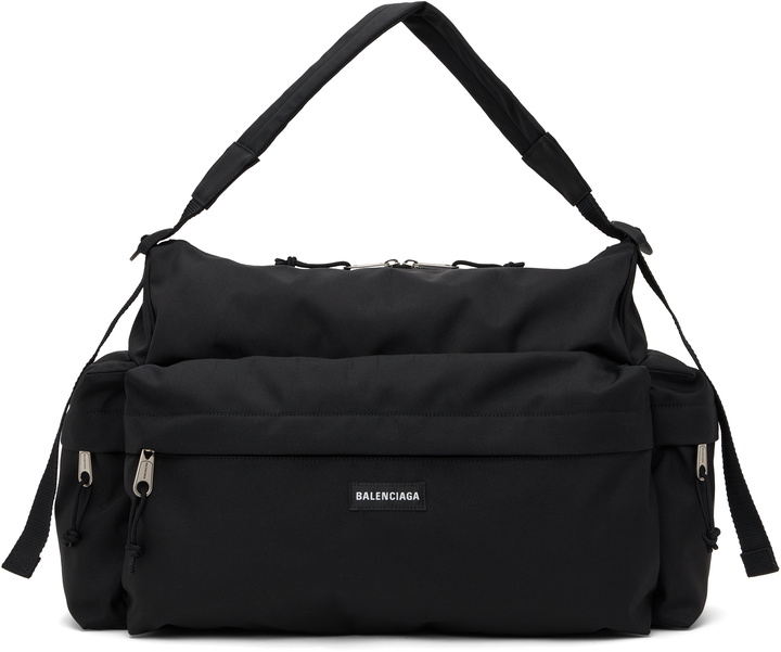 Photo: Balenciaga Black Explorer Medium Multipocket Weekender Bag